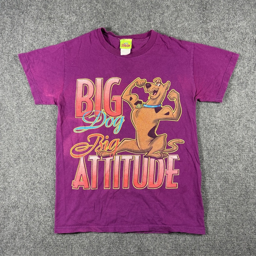 Scooby-Doo Graphic T-Shirt Medium Purple Cartoon Licensed Tee Retro Vintage Y2K